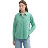 TOM TAILOR Denim 1043137 Damesblouse, 34206 - Dark Pacific Teal