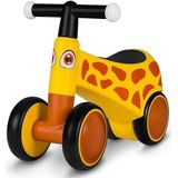 lionelo Sammy Rider voor kinderen van 1 tot 3 jaar, drager met 4 wielen tot 25 kg, antislip handgrepen met verlichting, ergonomische zitting, 3 modellen, voor jongens en meisjes (geel)