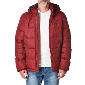 Tommy Hilfiger Klassieke jas met capuchon (normale en grote en grote maten) alternatieve lange herenjas, Rood