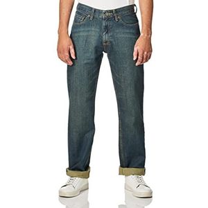 Lee Premium Select Jeans met rechte pijpen, losse pasvorm, rechte pijpen, Reta De Ajuste Relaxado Premium Straight Jeans voor heren, Ronde Midnight