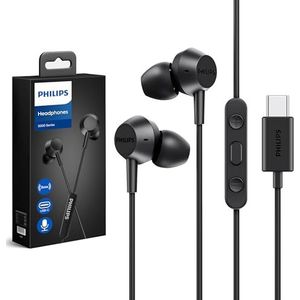 Philips E1105BK HiFi in-ear hoofdtelefoon met volumeregeling, zwart