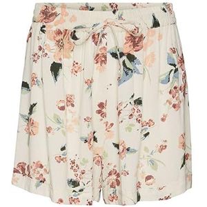 VERO MODA Vmbumpy Wvn Noos Shorts voor dames, Berken/Aop: Grote Bloem