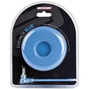 Reloop Ear Pack Blue hoofdtelefoon met spiraalbinding, paar koptelefoon met kleine uitsparing voor comfortabel dragen, blauw