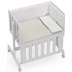 INTERBABY Cododo wieg met textiel Star Beige