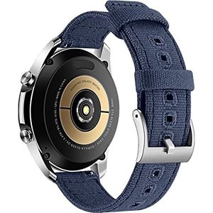 Niziruoup Quick Release horlogeband van canvas, met geborstelde gesp, voor heren en dames, klassiek, reservearmband voor smartwatches, 18 mm, 20 mm, 22 mm, Nylon
