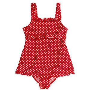 Playshoes Uv-beschermende zwempak met rock punkte, eendelig, uniseks, kinderen (1 stuk), Rood (8 Rood)