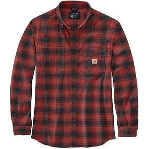 Carhartt L/S flanellen overhemd met lange mouwen voor heren, Okerrood