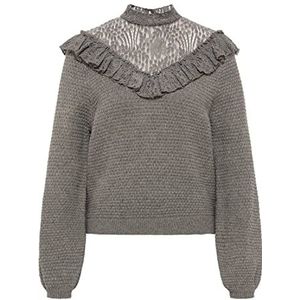 nascita Pull tricoté pour femme, gris, XL-XXL