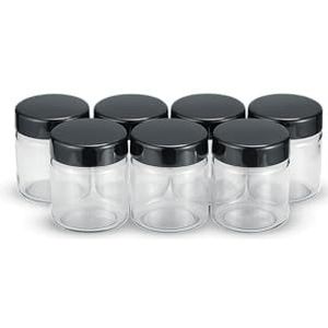 Severin EG3514 Vervangingspotjes voor yoghurtmaker - 7 stuks - Leuke keuken - Zwart