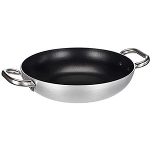 Pentole Agnelli Select aluminium pan, 2 handgrepen van roestvrij staal, 28 cm, kleur zilver FAMA10SEL28