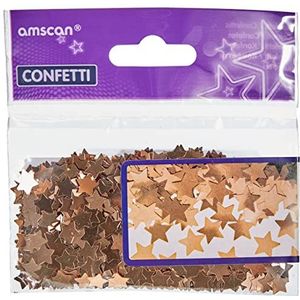 Amscan 11012188 9903473 confetti sterren roségoud metallic 14 g