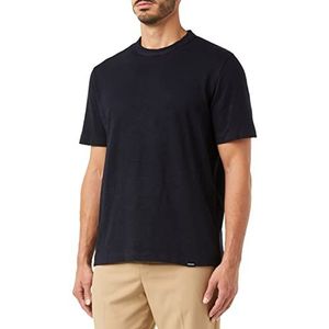 Seidensticker T-shirt col rond Regular Fit T-shirt pour homme, bleu foncé, L