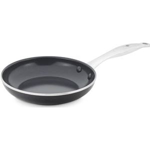 GreenPan Brussels Braadpan, anti-aanbaklaag, 20 cm, zonder PFAS, zwart