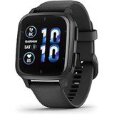 Garmin Venu Sq 2 - Music Edition - Met GPS verbonden multisporthorloge met AMOLED-scherm en gezondheidstracker - Grijs met zwarte band - Kast 40 mm