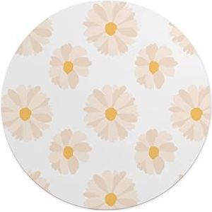 Questo Casa, Ronde muismat met antislip onderkant voor kantoor en thuis, diameter 22 cm