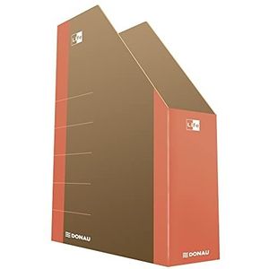 DONAU LIFE 3550001FSC-12 ordner van karton, oranje, capaciteit 500 vellen voor kantoor, school en thuis voor het opbergen van documenten in A4-formaat