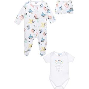 Disney Collection Mickey Pyjama voor baby's, jongens, wit, 6 maanden, Wit.