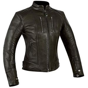 MAGOMA Tribeca leren jas A ++ met motorbescherming voor dames, Bruin