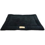 Ellie-Bo Bedmat van sherpa-fleece, zwart, geschikt voor kooien en kratten van 76,2 cm