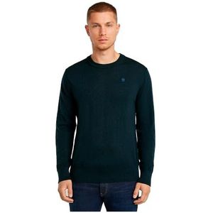 G-STAR RAW Premium Core R gebreide trui voor heren, Blauw (Salute D25174-d847-c742)