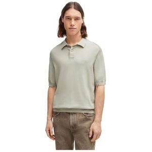 BOSS Hommes Asac P Polo en Coton mélangé à Manches Courtes et Logo brodé, Beige, XL