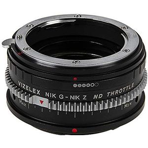 Vizelex Cine ND Throttle Lens Mount Adapter compatibel met Nikon Nikkor F Mount G-Type D/SLR Lens on Nikon Z-Mount camera's