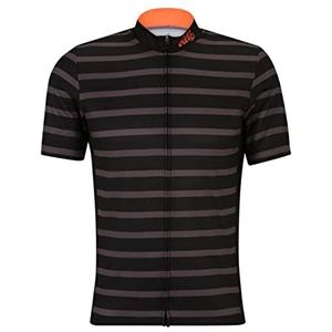 Odlo Essential Print Jersey, zwart - Odlo grafiet grijs, XXL, Zwart/Grijs