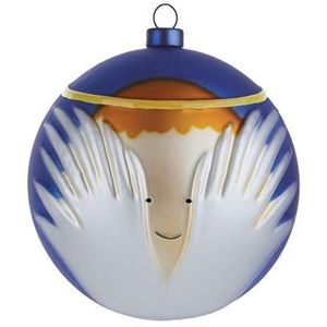 Alessi Kerstbal van mondgeblazen glas, meerkleurig, 9 x 9 x 9 cm