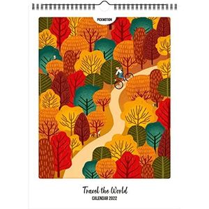 PICKMOTION Travel the World | Kalender 2022 met geselecteerde Instagram-motieven | creatieve decoratie, planner, gift, Instagram-fotograaf, wanddecoratie, woonkamer