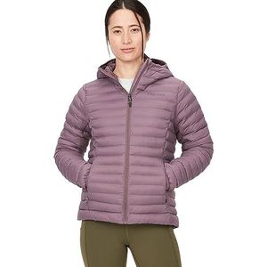 Marmot Wm's Echo Verenloze Hoodie, Warme pofjas, geïsoleerde winterjas met capuchon, waterdichte gewatteerde parka, lichte en opvouwbare outdoorjas voor dames (1 stuk)