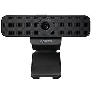 Logitech C925-E Business Webcam, HD 1080p/30fps Video Bellen, Lichtcorrectie, Autofocus, Clear Audio, Privacy Shade, Werkt met Skype Business, WebEx, Lync, Cisco, PC/Mac/Laptop/Macbook - Zwart