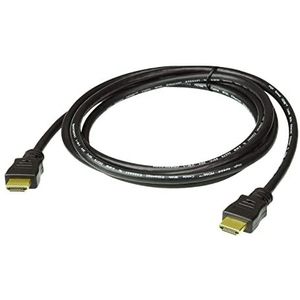 ATEN HDMI 2.0-kabel met Ethernet 2L-7D02H-1 (2m) 4096x2160@60Hz; 3840x2160@60Hz 4:4:4, HDCP 2.2, vergulde stekker voor betrouwbare overdracht, UK