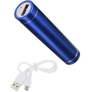 Externe acculader voor Oneplus 7 Universal Power Bank 2600 mAh met USB-kabel / Mirco USB noodgevallen telefoon (blauw)