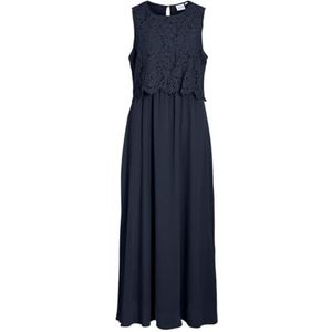 VILA Vimilina Lace Dress - Noos/Dc Vimilina kanten jurk - Noos/DC dames (1 stuk), marineblauw blazer, 36
