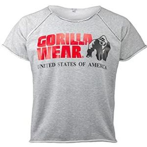 GORILLA WEAR - Klassiek trainingsshirt voor bodybuilders - Strongman en fitness, grijs.