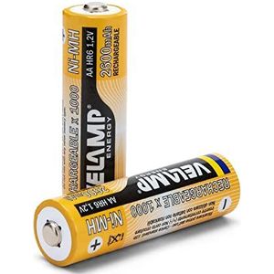 Velamp 2 oplaadbare AA-batterijen, 0,063 kg