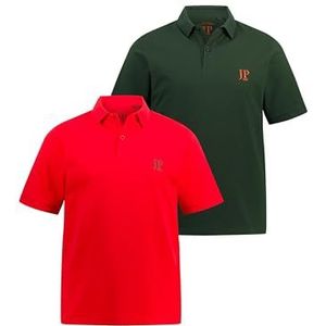 JP 1880 Polo Piquee 1 heren, Rood