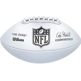 Wilson NFL DUKE METALLIC EDITION Amerikaans voetbal, gemengd leer, officiële maat, zilver, WTF1827XB