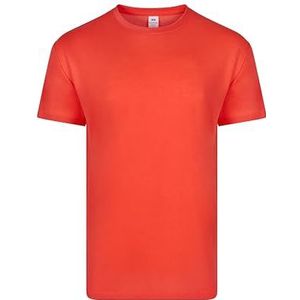 Mukua Derby T-shirt unisexe en polyester toucher coton, couleur fluo rouge, taille 3XL, Rouge fluo, 3XL