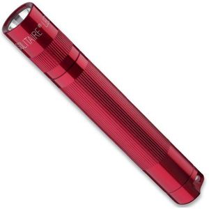 Maglite Solitaire LED-lamp in koffer, rood