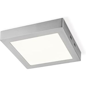 LED plafondspot vierkant oppervlakteverlichting metaal mat 15W = 145W = 1000 lumen gangverlichting 22,5x22,5x4 cm