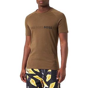BOSS Rn Slim Fit T-shirt voor heren (1 stuk), Open Groen