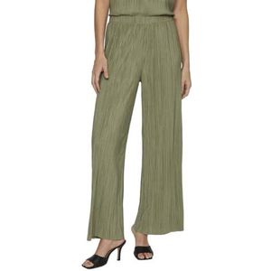 VILA Viplisa Hw Wide Pants Noos Damesbroek, Olijfgroen