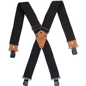 Dickies Industrial Strength Hanger voor heren, brede verstelbare dikke riemclips voor werk, zware broek, zwart, verlengde maat