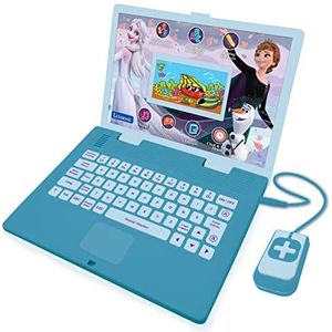 Lexibook Frozen Frozen JC798FZi1 tweetalig Engels/Frans, speelgoed voor kinderen met 130 leeractiviteiten, spelletjes en muziek, blauw en paars, JC798FZi1