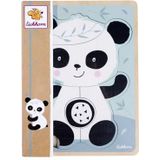 Eichhorn - 100003817 - Panda houten puzzel 15 x 20 cm, 6-delig, educatief speelgoed voor kinderen vanaf 1 jaar, multiplex