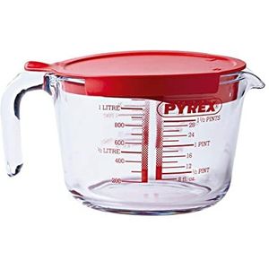 Pyrex 8022313 Classic maatbeker met deksel, 1 l