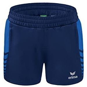 Erima six wings dames korte broek, marineblauw/koningsblauw