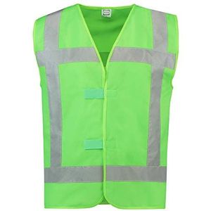 Tricorp Safety 453014 veiligheidsvest, 100% polyester, 120 g/m², fluor, maat XS-S, lime