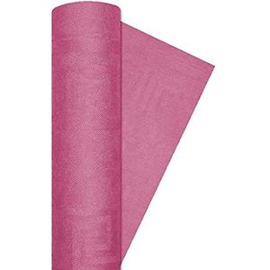 Ciao - Damast papieren tafelkleed, fuchsia roze, 115,2 x 3,6 x 2,8 cm